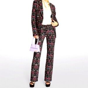 PAIGE Floral Naomi Flared Trousers